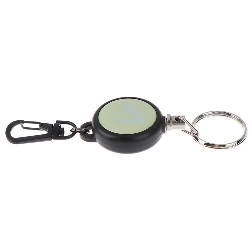 Resilience Steel Wire Rope Retractable Key Ring Elastic Keychain Recoil Sporty Anti Lost Yoyo Ski Pass ID Card