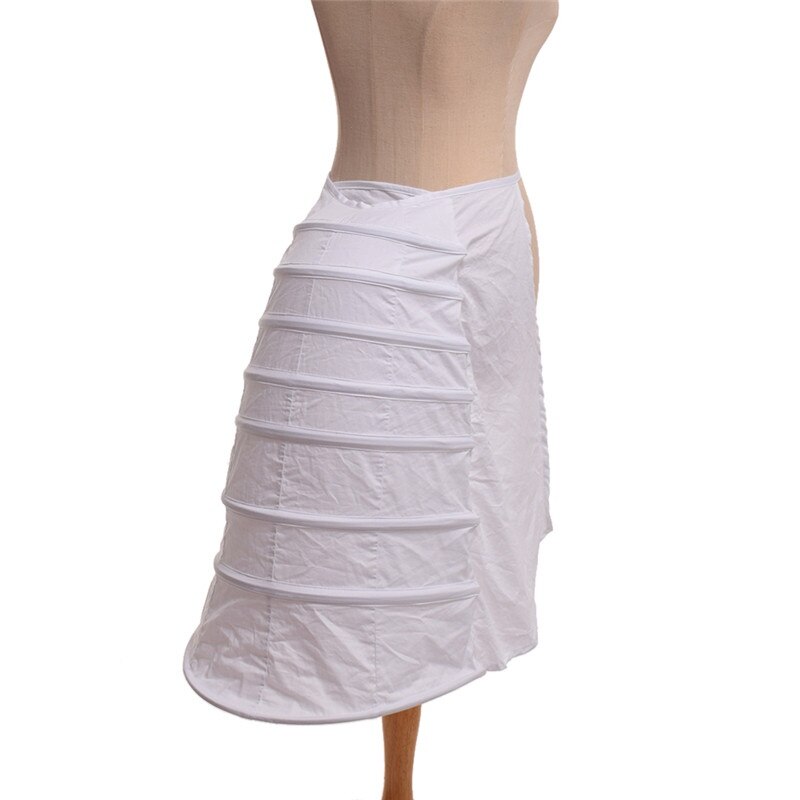 Jupon victorien blanc demi-Slip pour femme, sous-jupe, Cage de Crinoline Rococo