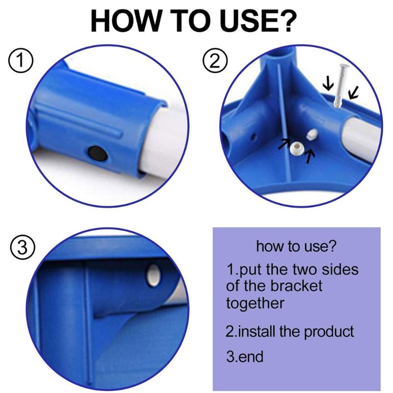 10 Stuks Plastic Zwembad Joint Pin En Afdichting Voor Intex 13ft-24ft Metalen Frame Zwembaden Met Rubberen Afdichtingen Zwembad Vervangende Onderdelen