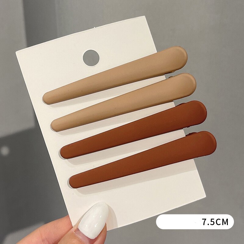 4 st/set skönhetssalong hårnål styling frisör sminkverktyg anka & #39 ;s näbbklämma hårklämmor för kvinnor tjej huvudbonader: 08