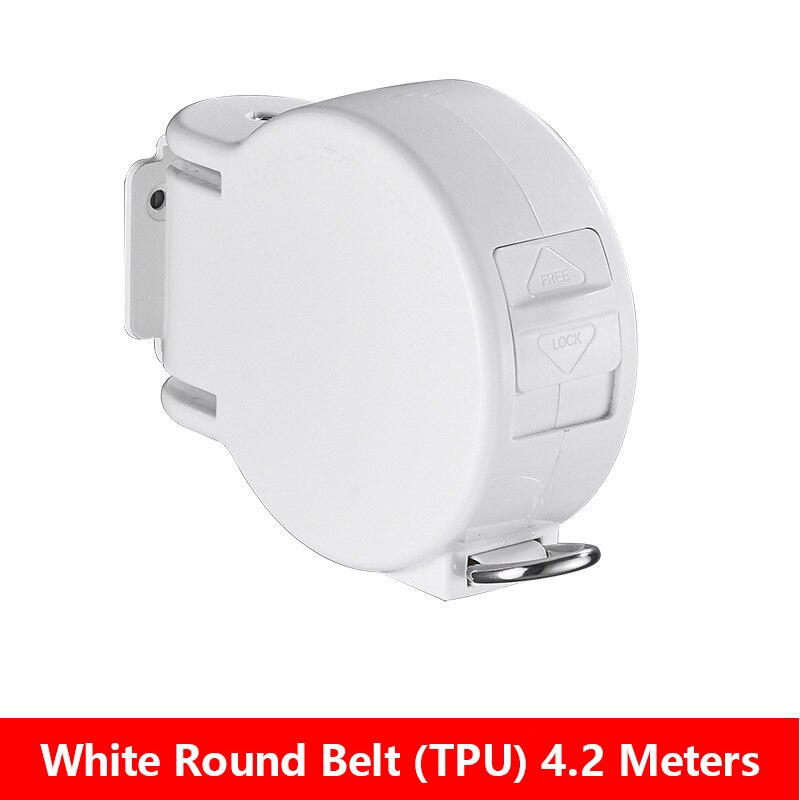 Indoor Outdoor Retractable Laundry Clothesline Wall Hanging Stretch Washing Clothes Line Shrinking Balcony Invisible Line: C