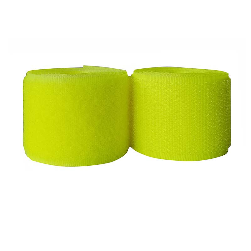 2-10Cm Breedte Fluorescerende Yellowno Zelfklevende Haak Loop Sluiting Tape Voor Naaien Magic Tape Sticker Bandjes