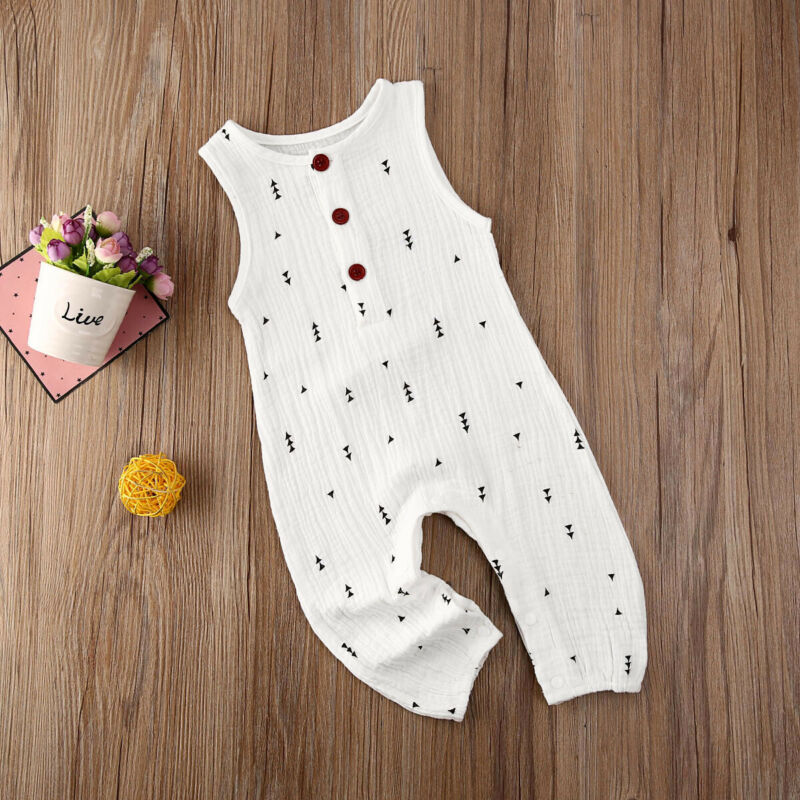 0-24M bebé niñas niño chico chaleco sin mangas mameluco trajes de verano ropa