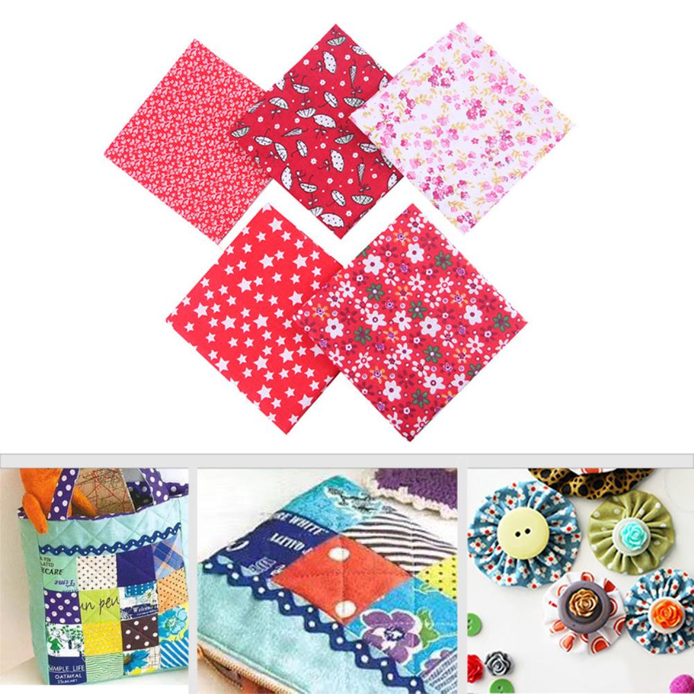 5Pcs 50cmx50cm Cotton Fabric Printed Cloth Sewing Quilting Fabrics for Patchwork Needlework DIY Handmade Material Cotton Fabric