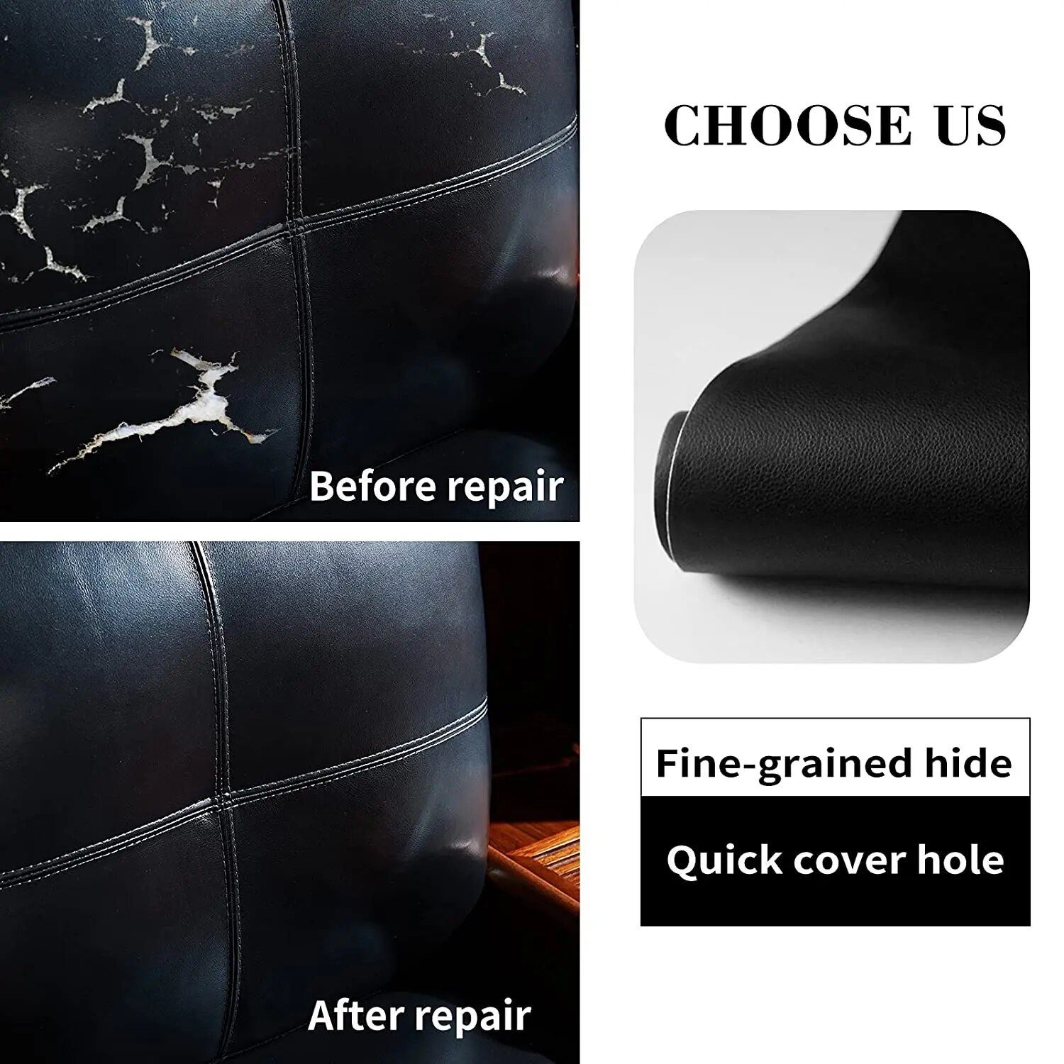 50x137cm (19,7x54inch) zelfklevende lederen reparatiepatchkit zelfklevende lederen tape voor bankmeubilair autostoelen PU bank Fab