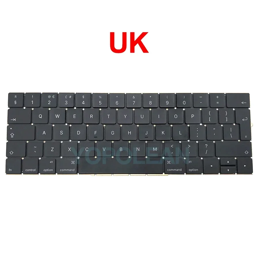 Neue US UK Spanisch Französisch Koreanische Tastatur Für Macbook Pro Retina 13 "15" A1706 A1707 Tastatur Ersatz: Silber