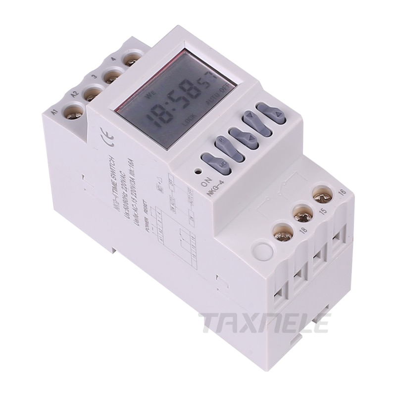 Din Rail Timer Switch School Bell Controller Digital Weekly Programmable Electronic Time Switch 220V Auto Bell Ring Timer