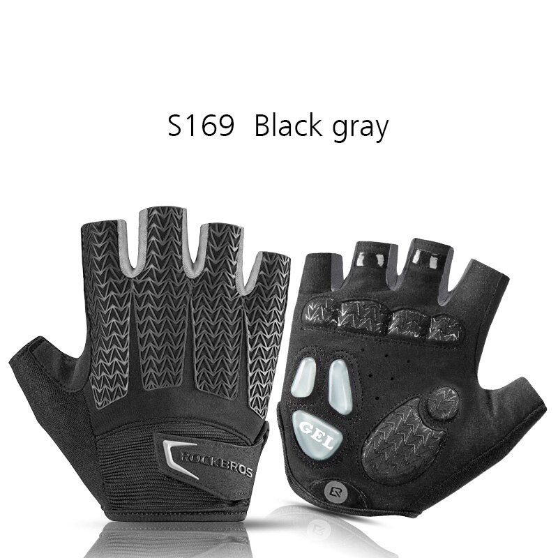 ROCKBROS Pro Bike Cycling Gloves Half Finger GEL Pad Shockproof Mens Women Spring Summer Sports Non-slip Gloves Guantes Ciclismo: XXL / Orange