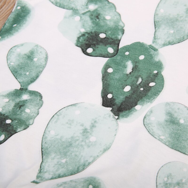 Mode Mooie Baby Baby Meisje Jongen Cactus Een stuk Mouwloze Katoenen Romper Jumpsuit Playsuit