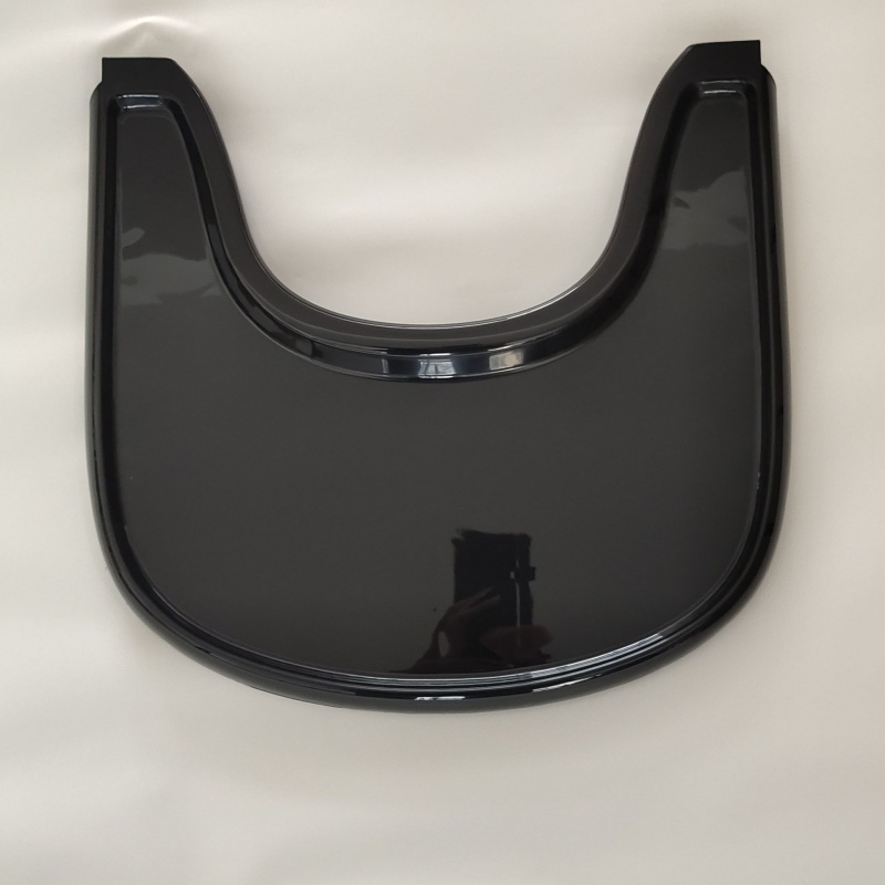Trona portátil de seguridad, accesorios de respaldo de plástico, silla de bebé, accesorios para sillas de comedor, silla sólida multifunción para bebé: Castaño