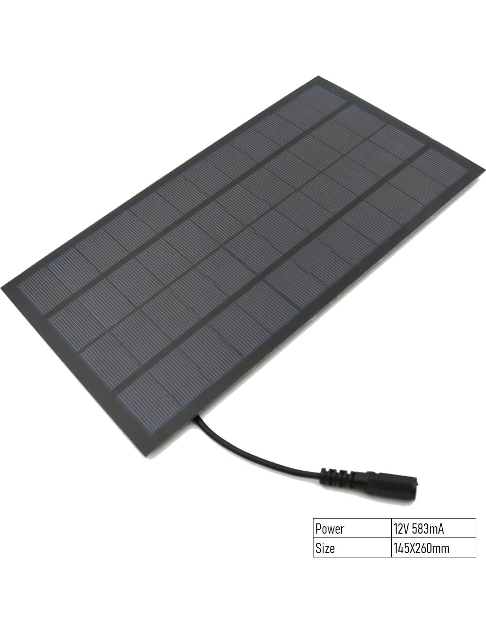 Zonnepaneel 12V 1.5W 2W 2.5W 3W 4.2W 5W 7W 10W mini Zonnestelsel Diy Voor Batterij Mobiele Telefoon Opladers Draagbare 5.5*2.1 Dc Plug: 7W