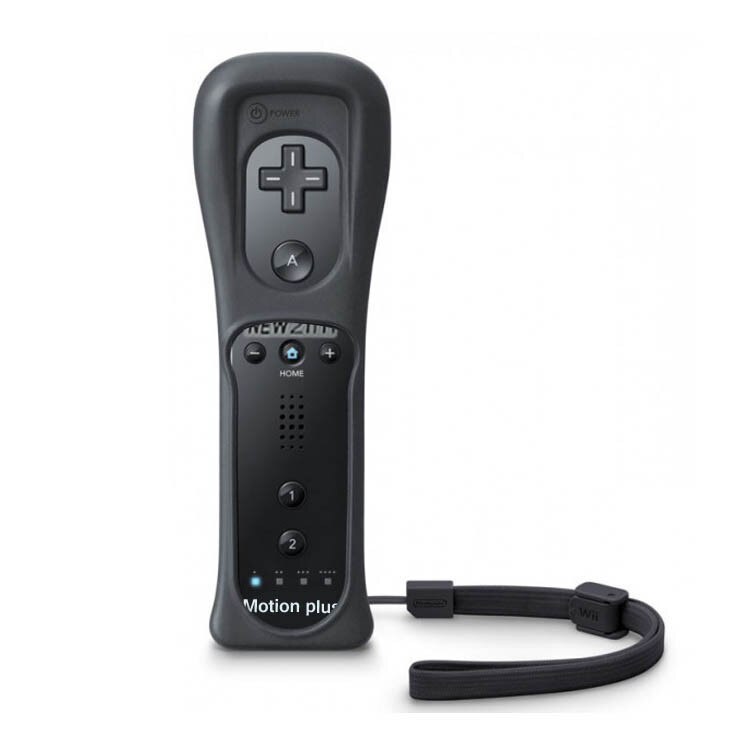 Wireless Remote Nunchuck Game Controller Joypad With Nunchuk Control For Nintend o Wii Built-in Motion Plus For Wii Gamepad: Black Remote