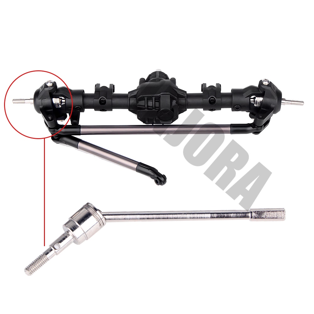 INJORA 1:10 RC orugas eje diferencial completo para Axial SCX10 II 90046 90047 RC Car Upgrade partes