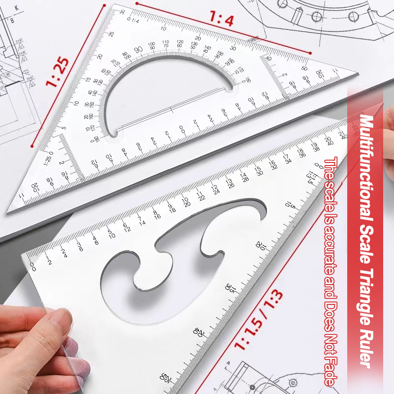 Mechanical drawing tool set, compass for drawing, engineering drawing tool kit for college students, engineering dr