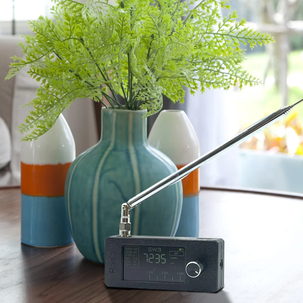 SI4732 0.5-108 mhz Radio portatile LSB USB AM FM Mini radio tascabile Schermo IPS da 1,9 pollici Radio FM/AM Ricevitore radio per tutte le bande