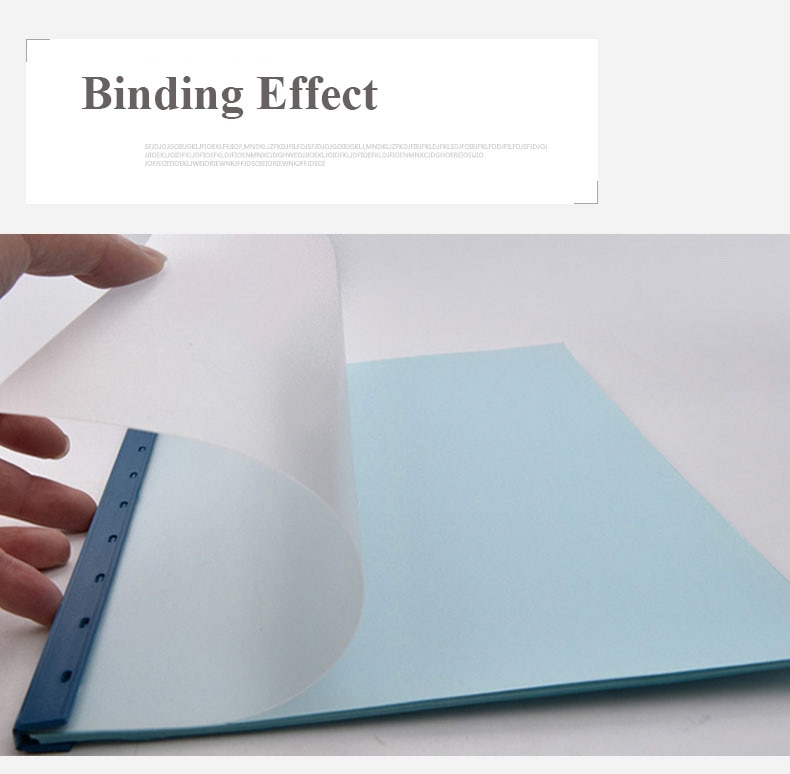 A4 Binding Film Plastic Cover PVC Plastic Loose-leaf Bookbinding Cover Transparent Plastic Sheet Book Accessories Book Cover