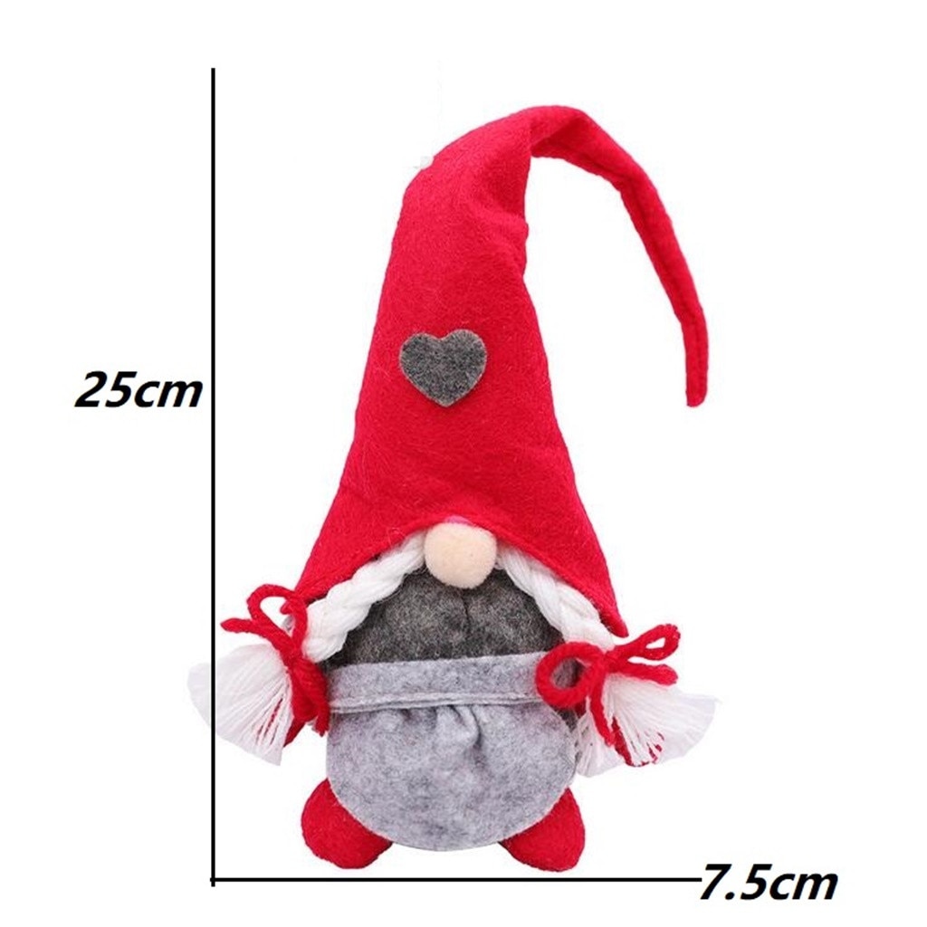 Christmas Forest Old Man Love Standing Doll Faceless Doll Decoration High materials comfortable non-woven fabric plush