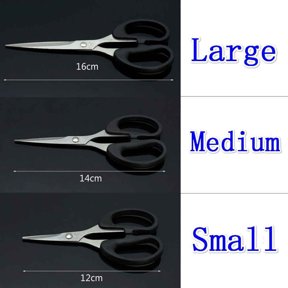 Durable Stainless Steel Household Scissors Office Paper-cut Scissors Sharp Shears Students DIY Scissor Tool Kitchen Scissors