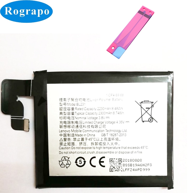 2300mAh BL231 Mobile Phone Replacement Battery Bateria Batterij Accumulator For Lenovo VIBE X2 X2-TO X2-CU S90 S90t S90e S90U