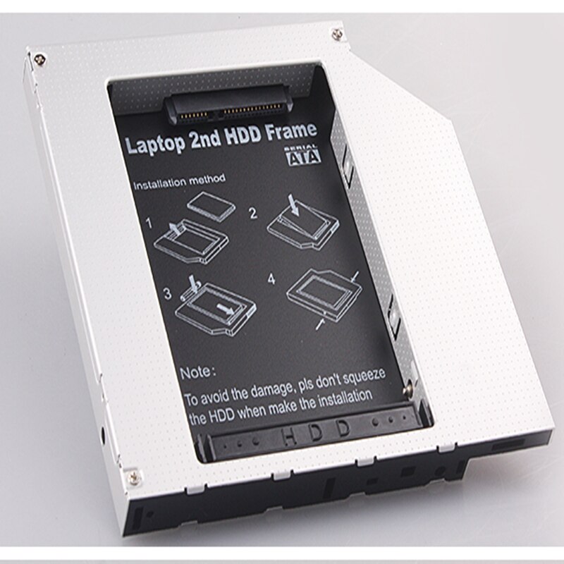 Disco Duro óptico portátil, portador de discos, interfaz IDE de aluminio de 12,7mm, compatible con SSD mecánico de estado sólido,