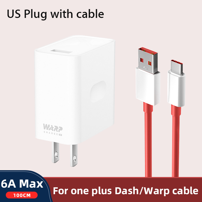 OnePlus Nord N10 carica ordito originale 30 alimentazione adattatore ue 30W cavo caricatore ordito Dash Charge One Plus 8 Pro 7 7T 7pro 6T 6 5: us charger add cable