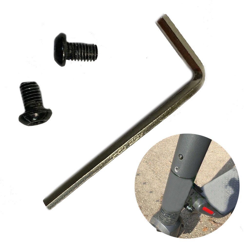 2 stücke Schrauben Mit Schlüssel Für Ninebot ES1 ES2 ES4 Elektrische Rolle Pol Zu Basis Montage Schrauben Bausatz Edelstahl radfahren Teile