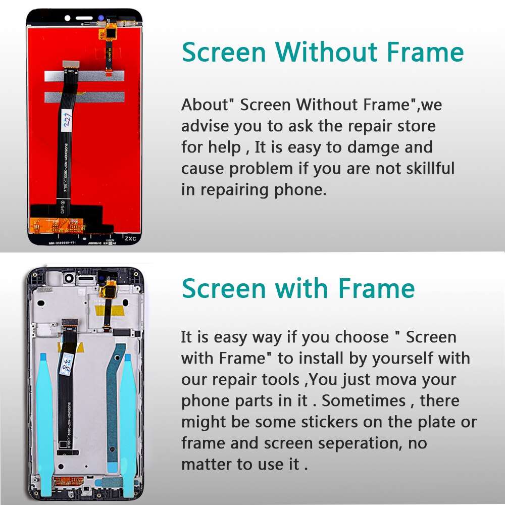 Fansu AAA IPS Lcd Display For Xiaomi Redmi 4X 5.0 inch Digitizer Assembly 1280*720 Frame Touch Screen for Redmi 4x lcd