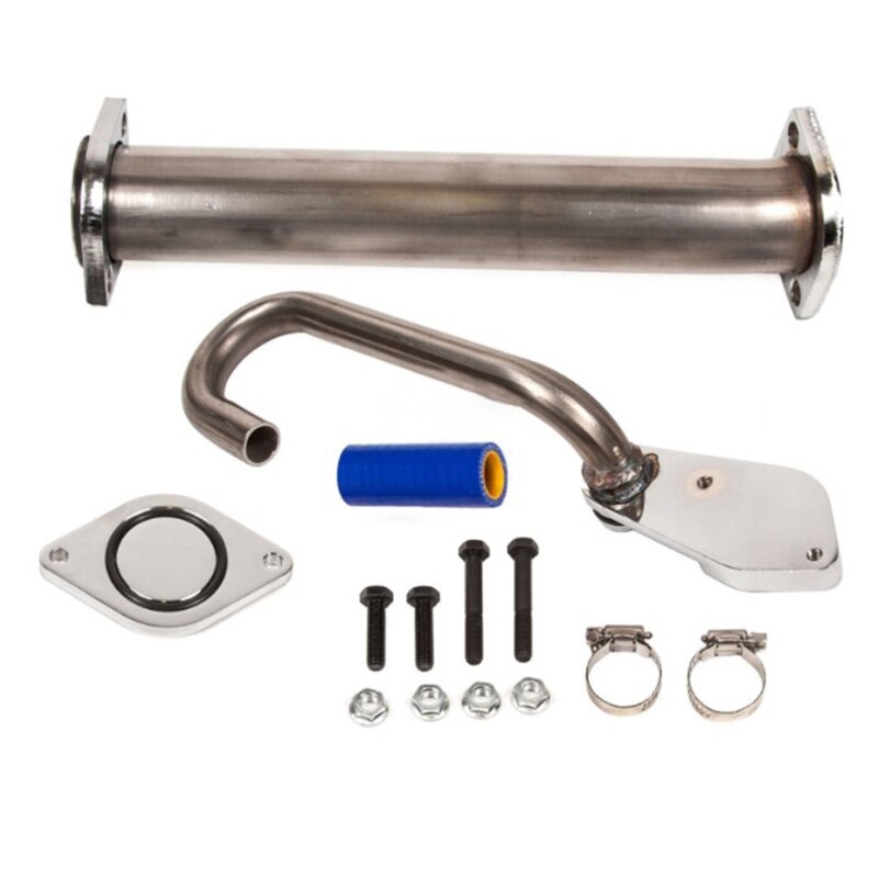 6.0L EGR Valve Pipe Kit EGR Bypass Delete Kit Auto Kit for Ford F250 F350 F450 F550 03-07 6.0L Power Stroke Diesel Turbo: Blue