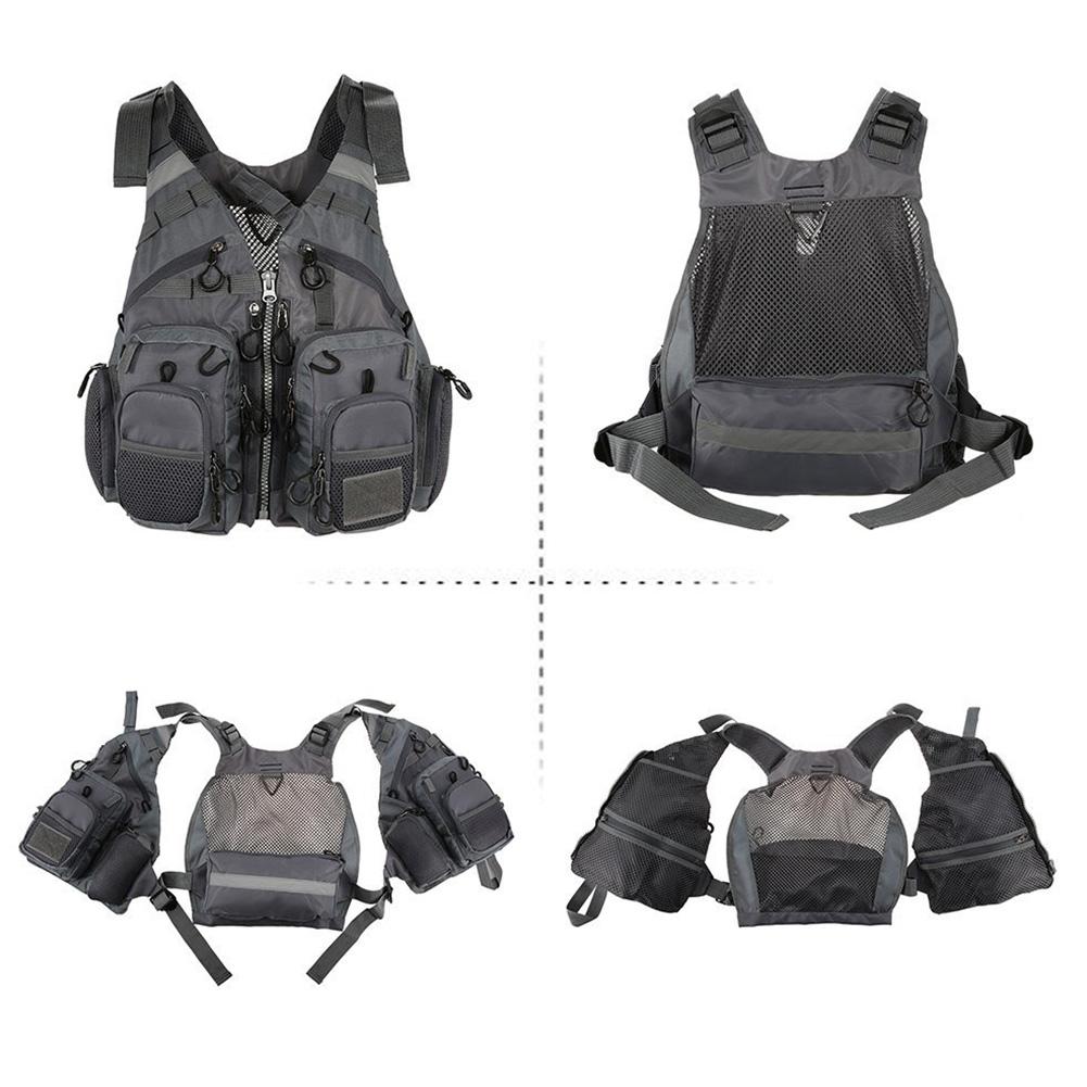 Chaleco salvavidas de adultos no transpirable poliéster malla seguridad vida plegable chaqueta pesca natación deriva velero chaleco chaqueta