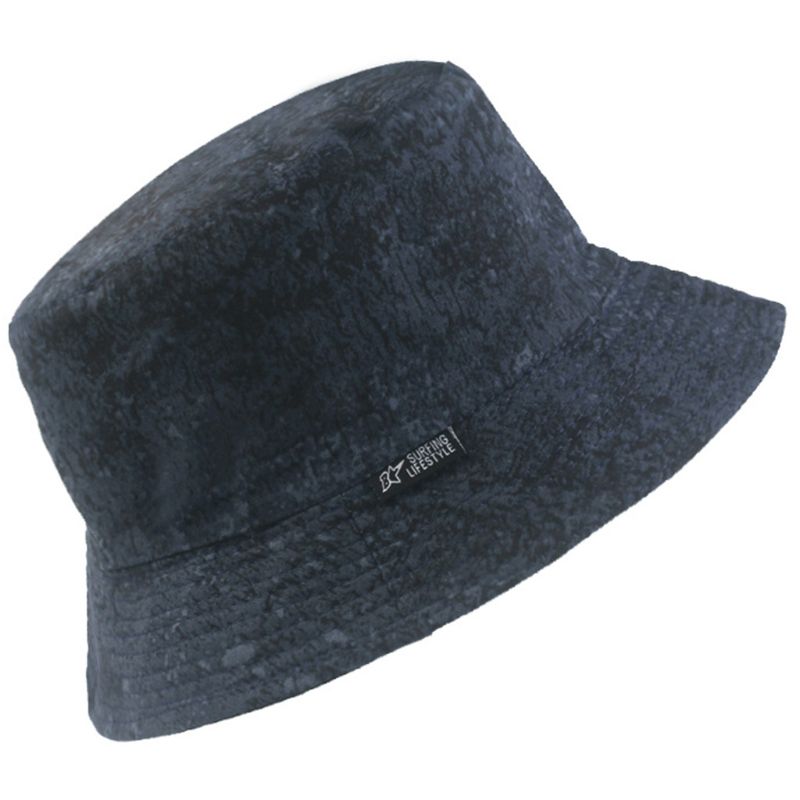 Unisex Harajuku Omkeerbaar Emmer Hoed Zonnebrandcrème Graffii Bladeren Visser Cap: Army Green
