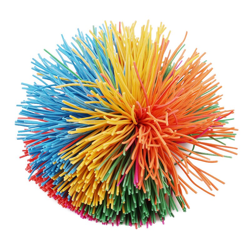 Anti-Stress 6 cm/9 cm Regenbogen Zappeln Sensorischen Koosh Ball Baby Lustige Stretchy Ball Stress Relief Kinder autismus Spezielle Bedürfnisse