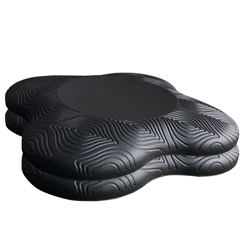 Draagbare Yoga Knie Pad Kussen Extra Dik Voor Knieën Ellebogen Pols Beschermende Pad Pu Yoga Pilates Werken Knielen Pad