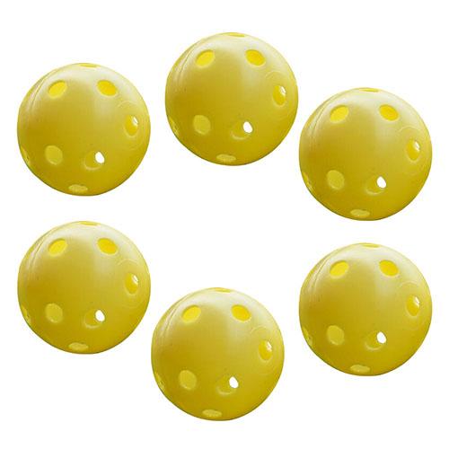 6 uds interior pelota de golf pelotas para practicar golf Luz de bola de Golf entrenamiento agujero golf principiante práctica