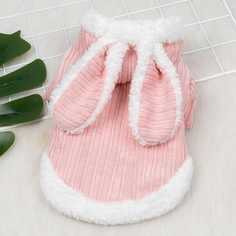 Automne et hiver oreilles de lapin mignon hiver épais pull Teddy Hiromi Bichon vêtements petit chien vêtements
