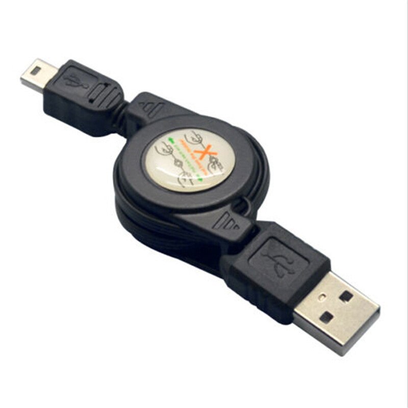 Draagbare Intrekbare 80 cm Usb naar Mini USB 5pin 2.0 5-Pin B Sync Datakabel Opladen Kabels Snelle Quick Transfer Koord Lijn Nuttig