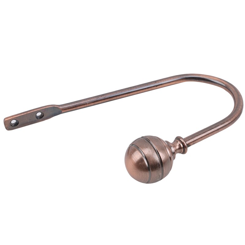 Curtain Wall Hook Base Round U-shaped Hooks Modern Window Hardware Accessories Curtainfashion Simple Style Home Decoration: red bronze