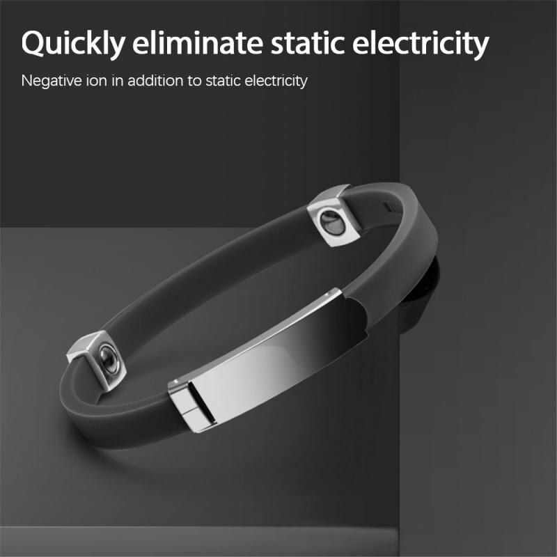 Pulsera antiestática electrostático eliminador de cuerpo humano, pulsera de eliminación electrostática inalámbrica: 01
