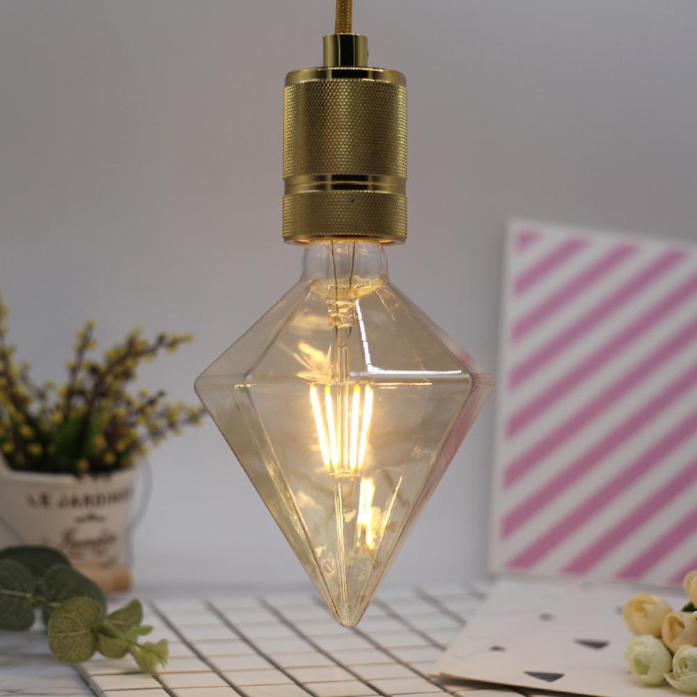 Lamp Retro Vintage LED Diamond Lamp Met Warm Wit Licht Hoge Helderheid Spiraal Gloeidraad Gloeilamp