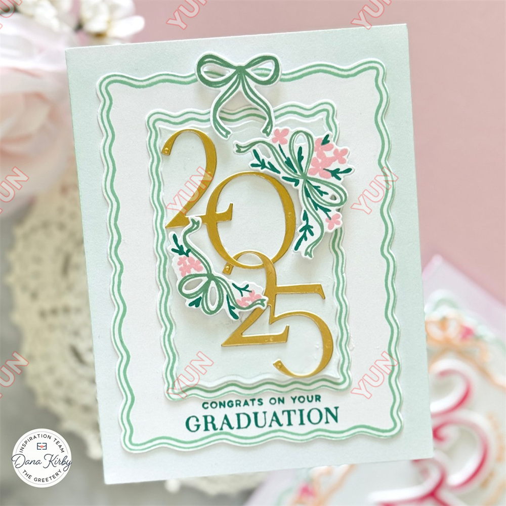 Gratulationsmalsstempler stencil drømme og planer sløjfe bogmærke stjernestemplet buket sødeste rammer gør-det-selv scrapbooking kort lav