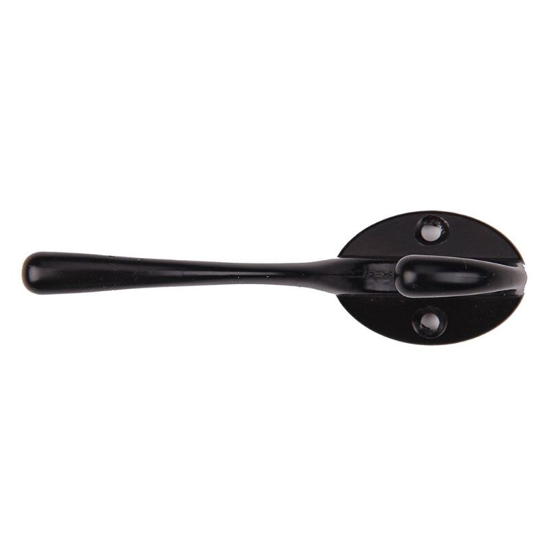 Ganchos de pared para sombreros, colgador Retro de doble punta con 20 tornillos (negro/dorado), montado en la pared, paquete de 9 Uds.