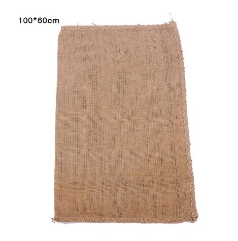 Potato Sack Burlap Bag Thick Woven Food Packaging Bag Large Jute Storage Bag Household Storage Products Bean Bag Organizer Bag: 100x60cm