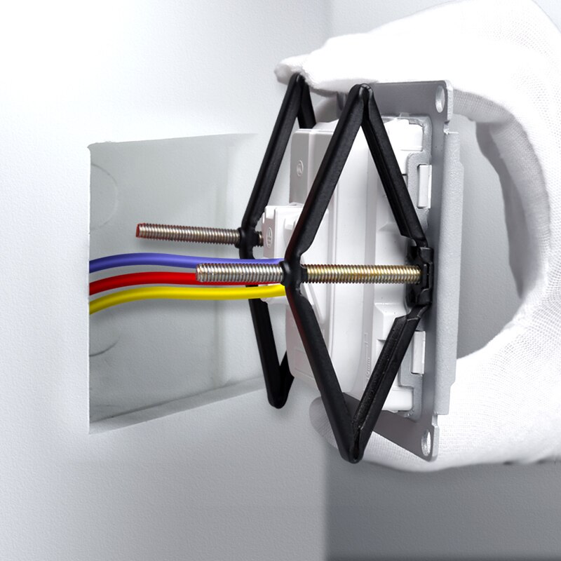 Bcsongben Wall 86 * 86mm Back Box Cassette Repairer Support Repairer Support Rod Electrician Accessories