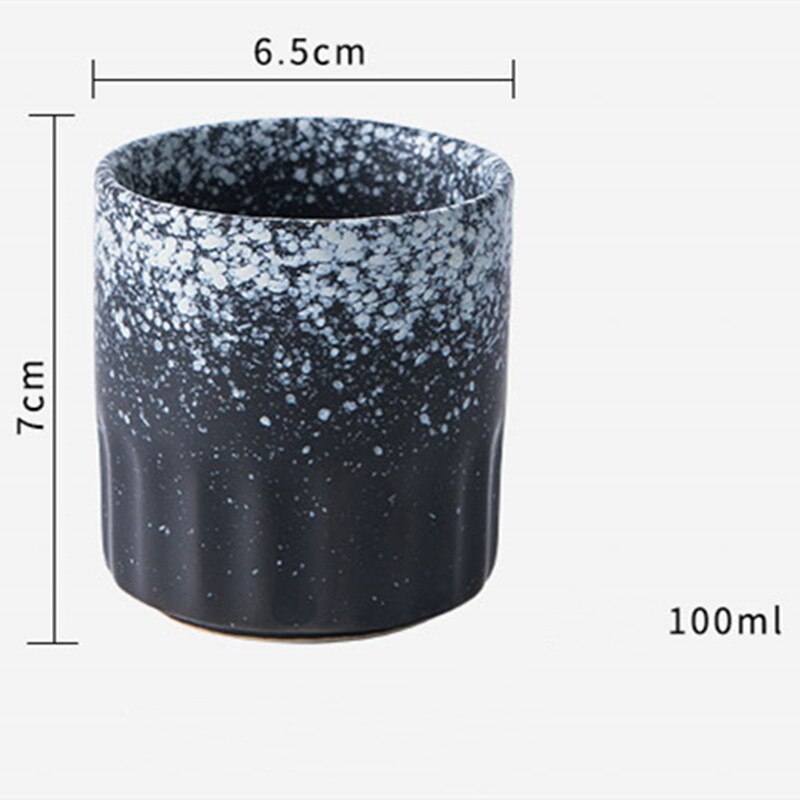 Vintage Water Cups Retro Tea Bowl Ceramic Tea Cup Pottery Container Teaware Drinkware Crafts