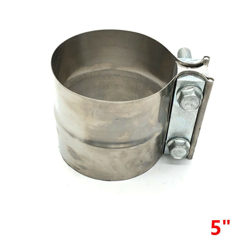 5" inch Stainless Exhaust Band Clamp Step Clamps Fit Catback Muffler Downpipe