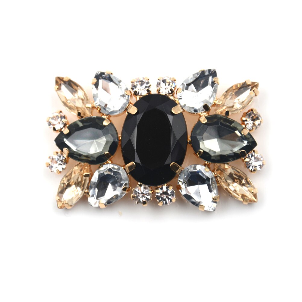 1 stk brude bryllup sko sjarm glass drill sko spenne legering rhinestone dekorative sko klips