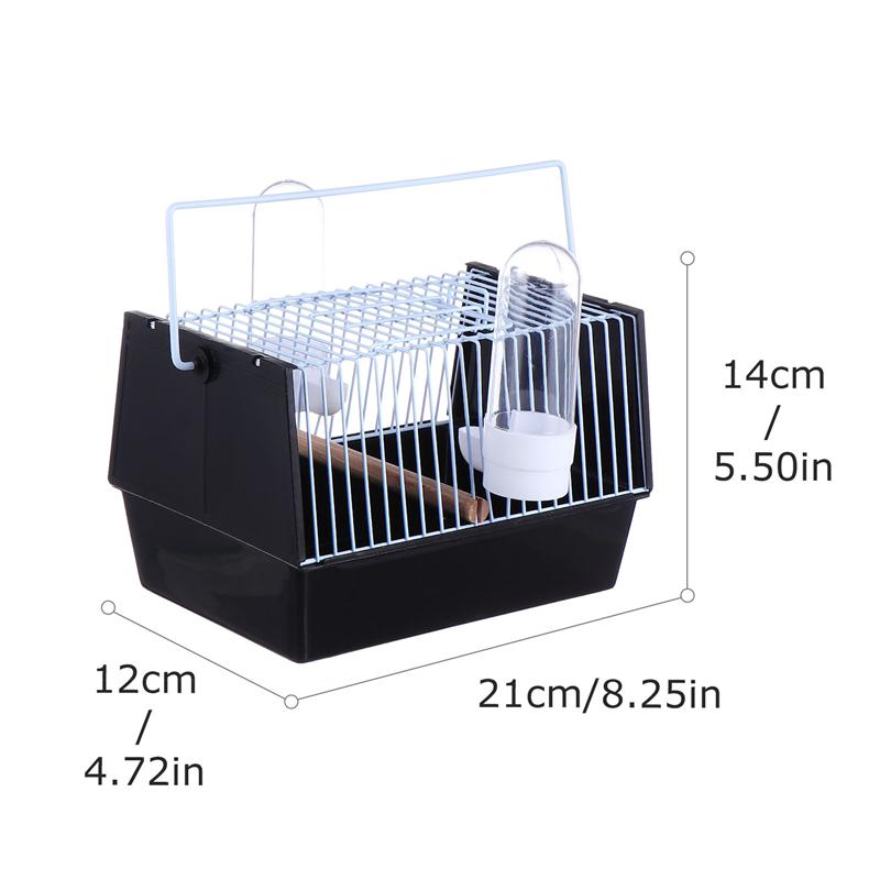 1 PC Bird Travel Cage Portable Handheld Durable Carrier Cage Travel Cage for Cockatiel Peony Mannikin Budgerigar Conure
