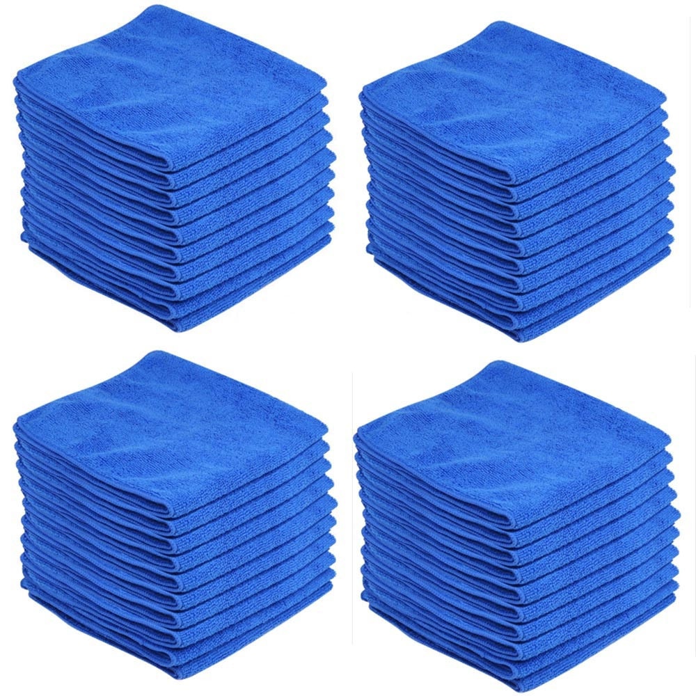 40pc Blue Car Cleaning Detailing Mirofiber Soft Polish Cloths Towel Toalla Coche Pano Microfibra Automotivo