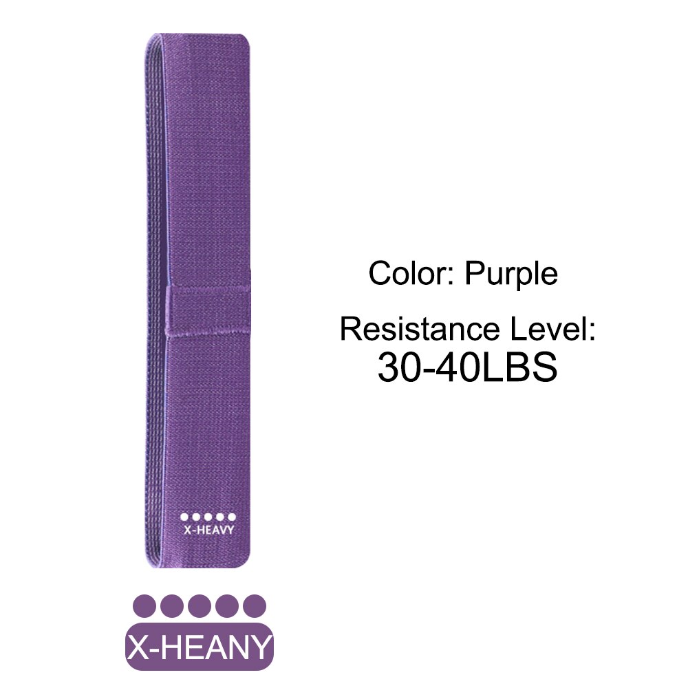 105lb Lange Widerstand Schleife Band einstellen unisex Fitness Yoga Elastische Bands Hüfte Kreis Oberschenkel Hocken Band trainieren Fitnessstudio Ausrügestochen für hause: Violett 30-40lb