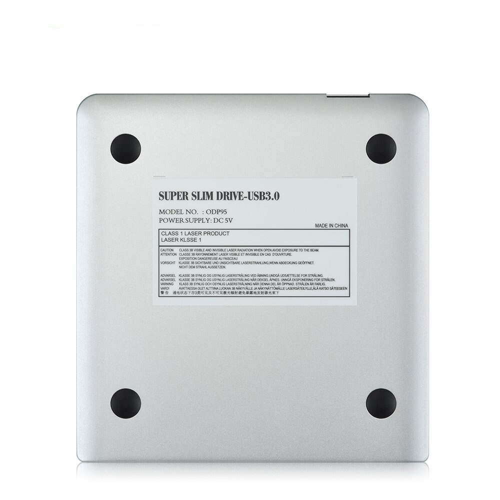 Slim Hard Plastic USB 3.0 SATA 9.5mm External DVD Enclosure CD-ROM Case For Laptop CD/DVD Optical Drive