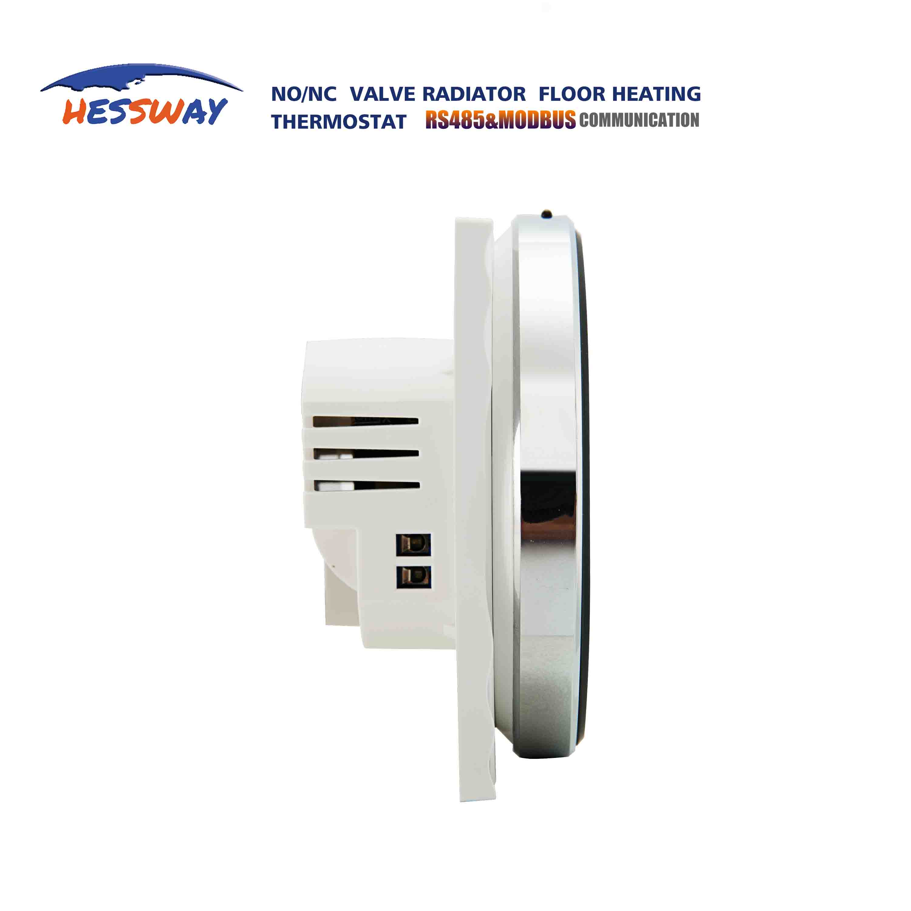 Touch screen room thermostat rs485&amp;modbus temperature controller for NC NO aconvector built into floor